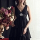 Chic Beading A-line Tiered Ruffles Short_Mini-Length V-Neck Sandra's Bridesmaid Dress