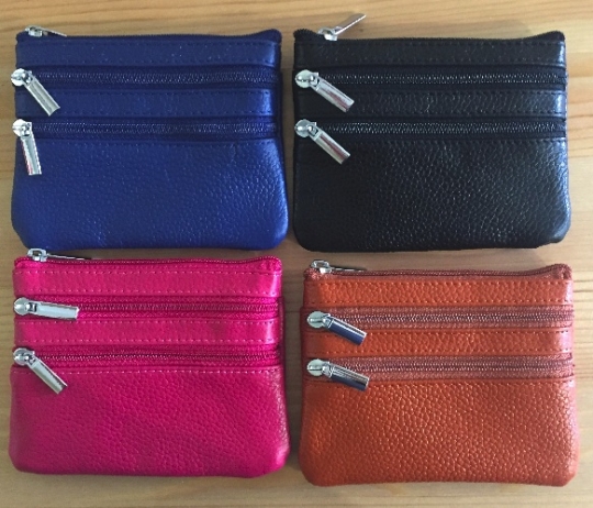 Genuine leather small coin purse mini wallet